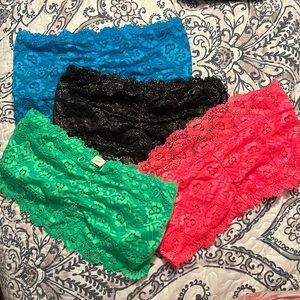 La Senza Sz sp bandeau lace tops 1 NWT rest worn maybe once. Great condition